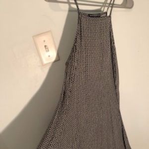 Brandy Melville Black and White Flower Dress